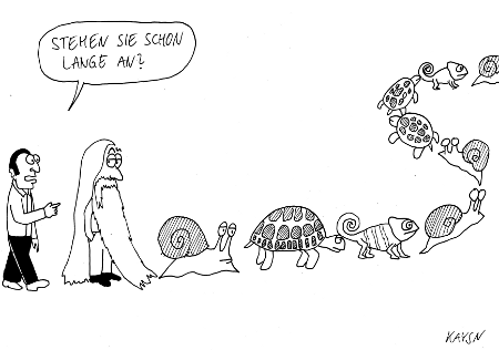Cartoon: Langsame Schlange 1
