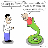 Wärmende Schlange