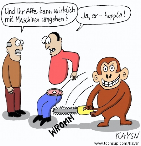 Cartoon: Affe 1