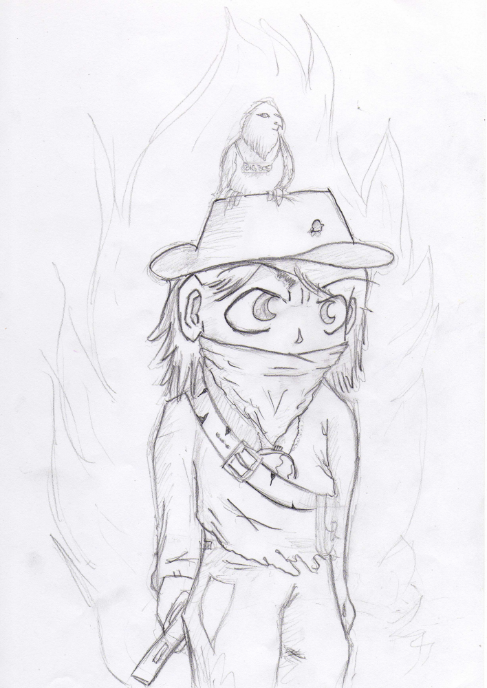 Illustration: Western Skizze 1