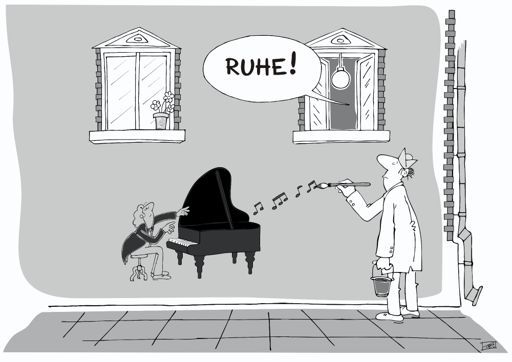 Cartoon: Ruhe 1