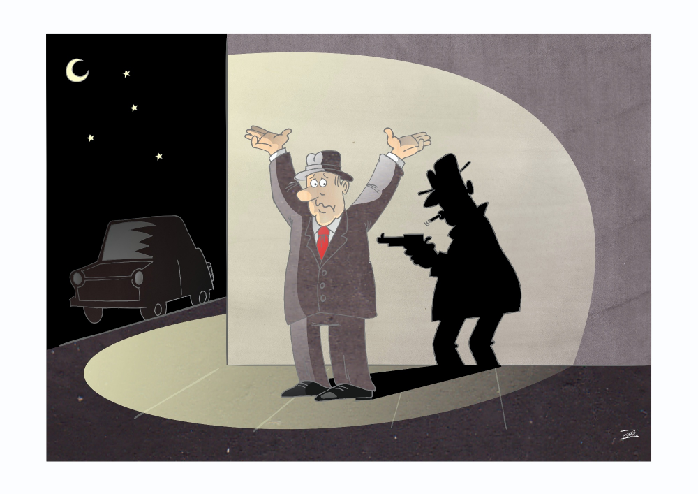 Cartoon: Straßenraub 1