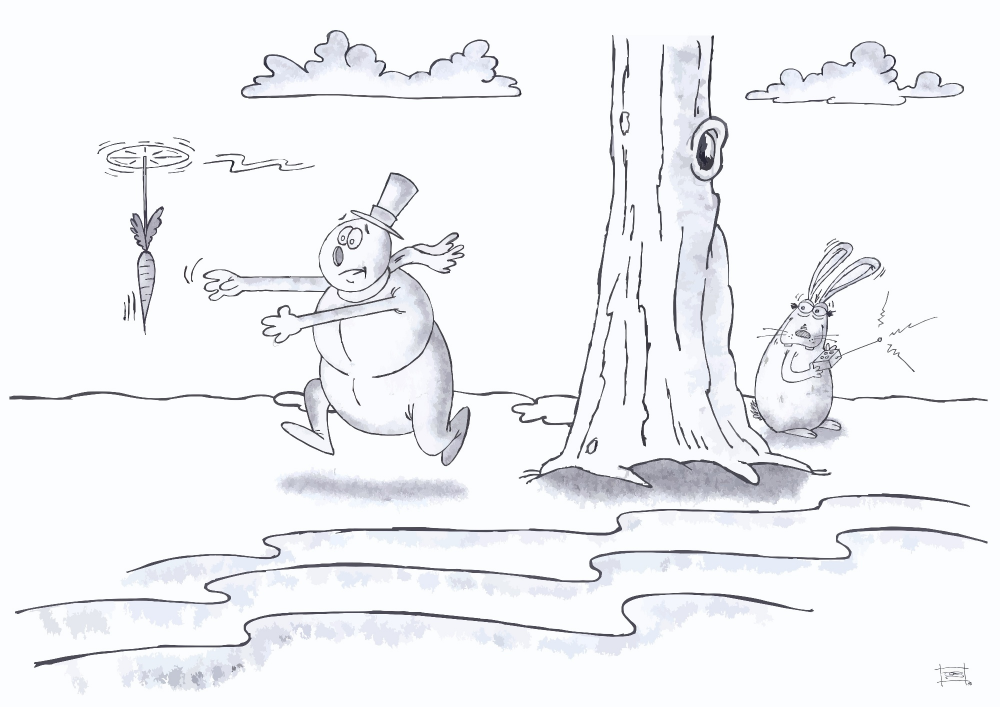 Cartoon: Möhrenjagd 1