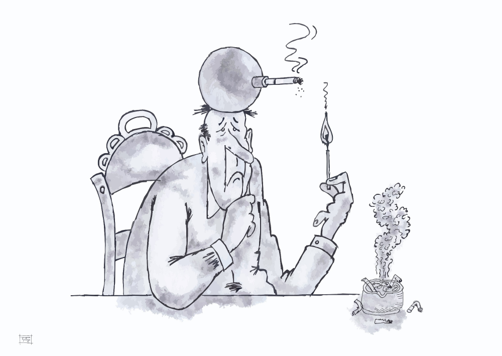 Cartoon: Schluss mit Rauchen 1