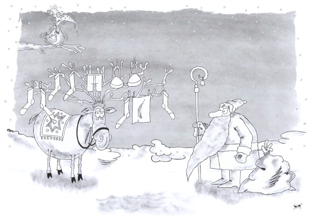 Cartoon: Weihnachtsmann 1
