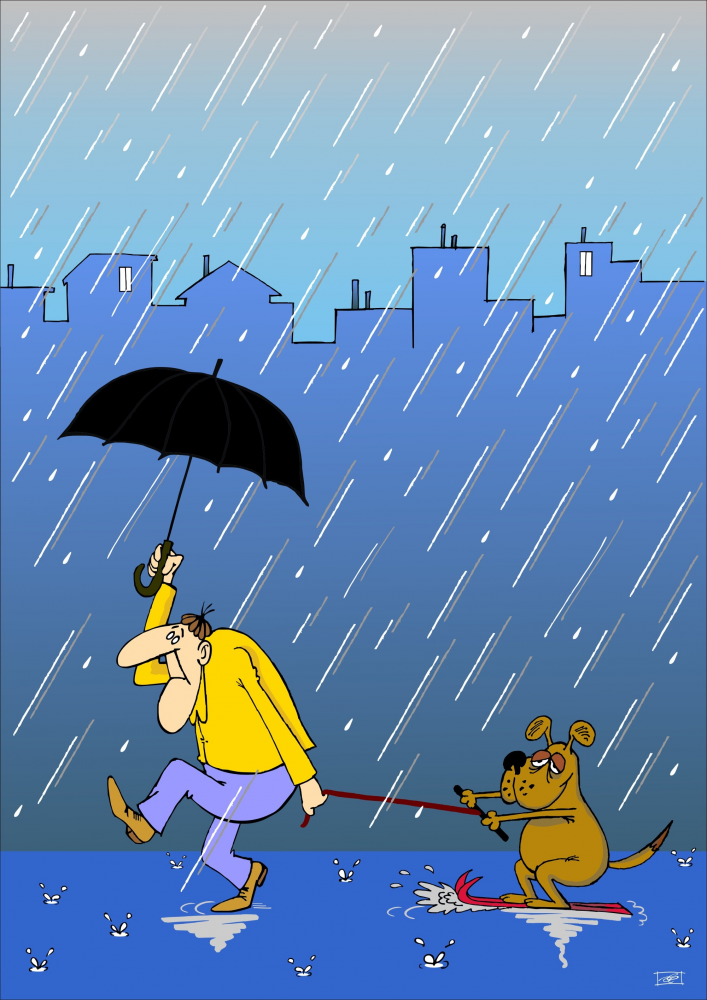 Cartoon: Hundewetter 1