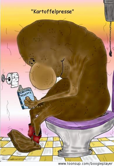 Cartoon: 'Die Kartoffelpresse' 1