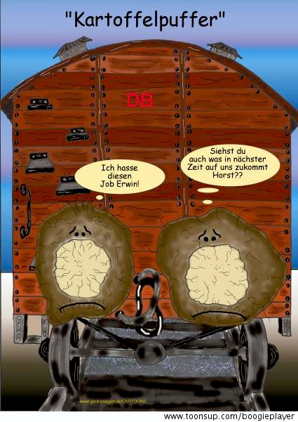 Cartoon: 'Kartoffelpuffer' 1