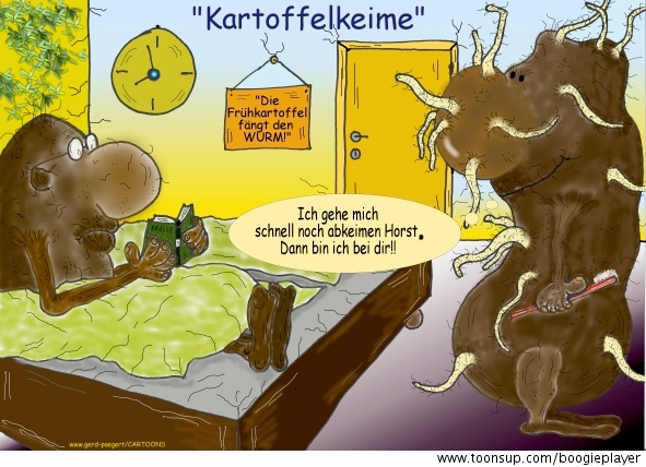 Cartoon: 'Abkeimen' 1