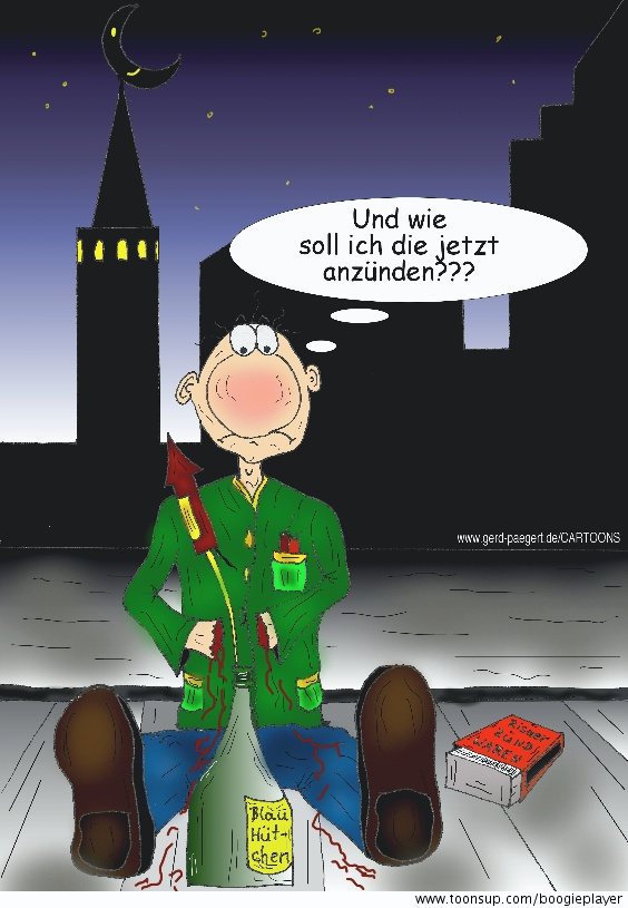 Cartoon: 'Ladehemmung' 1