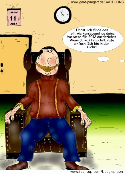 Cartoon: 'Fresse halten' 1
