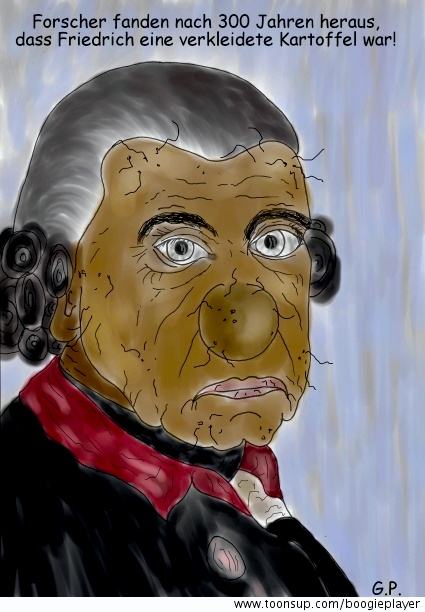 Cartoon: Die ganze Wahrheit über Friedrich d. Gr. 1