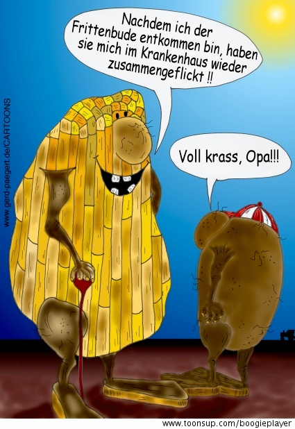 Cartoon: KARTOFFEL-FLUCHT 1
