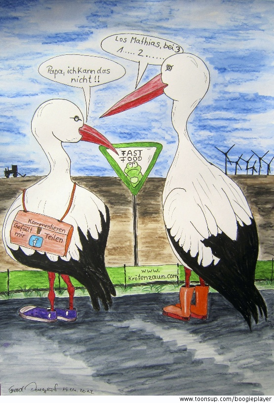 Cartoon: 'Gewissensfrage' 1