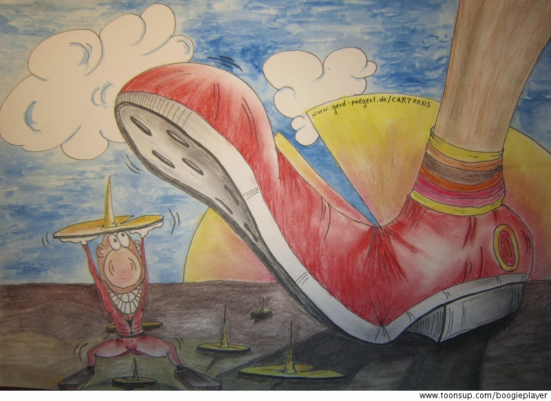 Cartoon: Wer anderen eine Grube....oder so 1