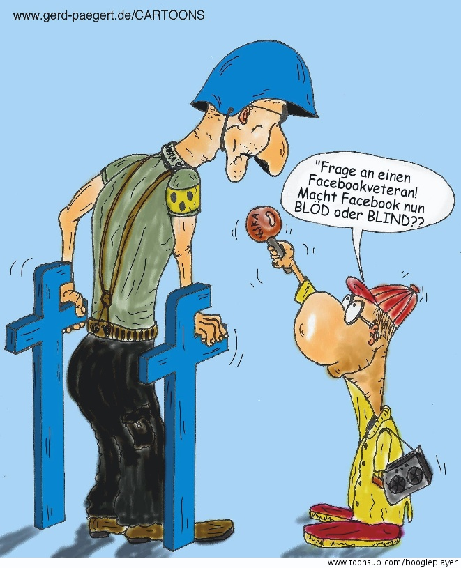 Cartoon: Nach 40 Jahren Facebook 1