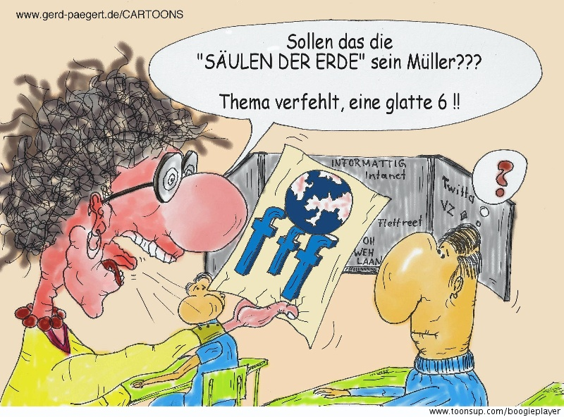 Cartoon: Säulen der Erde 1