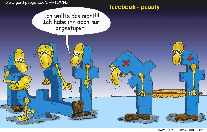 Cartoon: Angestupst 1