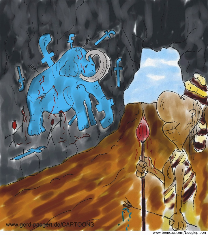 Cartoon: Höhlenmalerei 1
