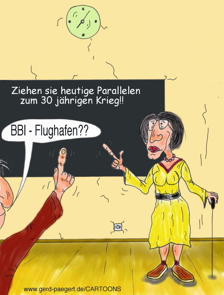 Cartoon: Geschichtsunterricht 1