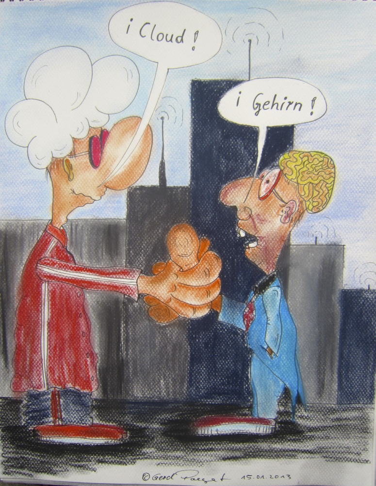 Cartoon: David und Goliath 1