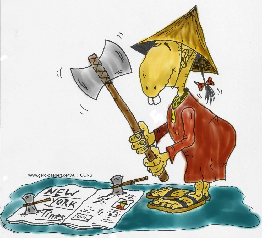Cartoon: Chinesische Bedrohung 1