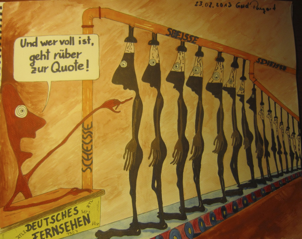 Cartoon: Deutsches Fernsehen 1