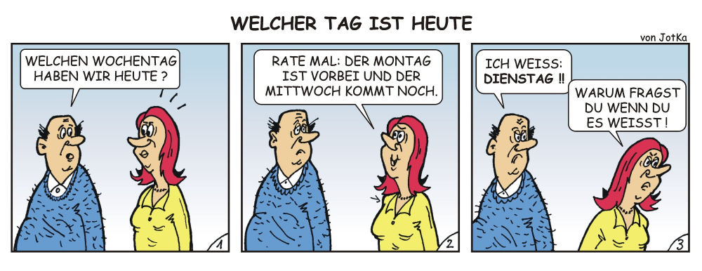 Comic: Welcher Tag 1