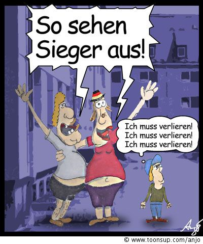 Cartoon: So sehen Sieger aus 1