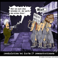 Deeskalation bei Hartz IV Demonstrationen