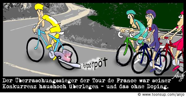 Cartoon: Ohne Doping 1