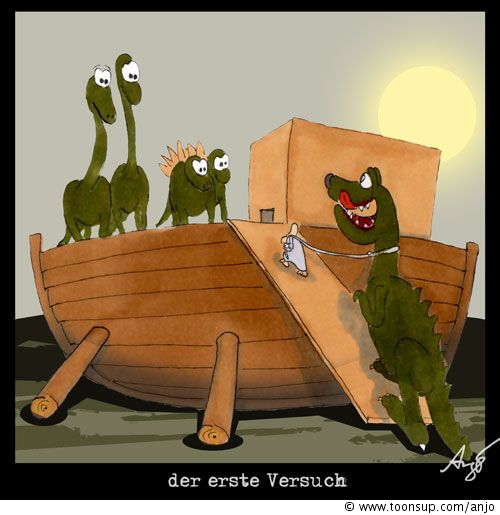 Cartoon: Arche - 1. Versuch 1