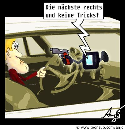 Cartoon: Navi-Gerät 1