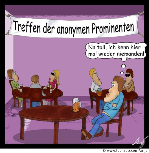 Cartoon: Anonyme Prominente 1