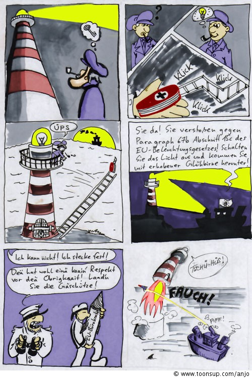 Cartoon: Leuchtturm 1