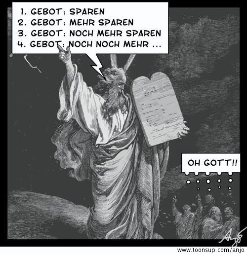 Cartoon: 10 Gebote 1