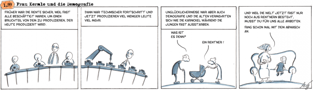 Comic: Frau Kermle und die Demografie 1