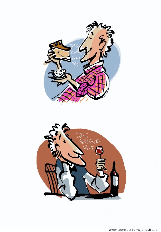 Cartoon: Der Geniesser 1