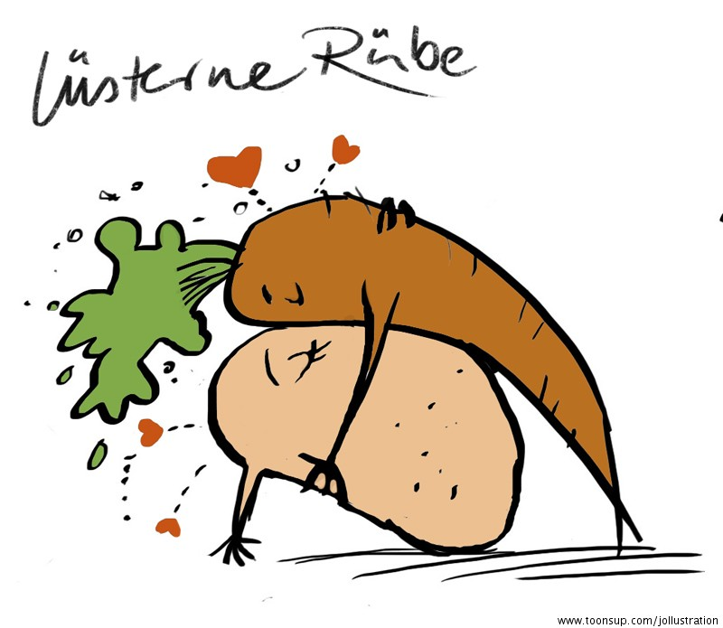 Cartoon: lüsterne Rübe 1