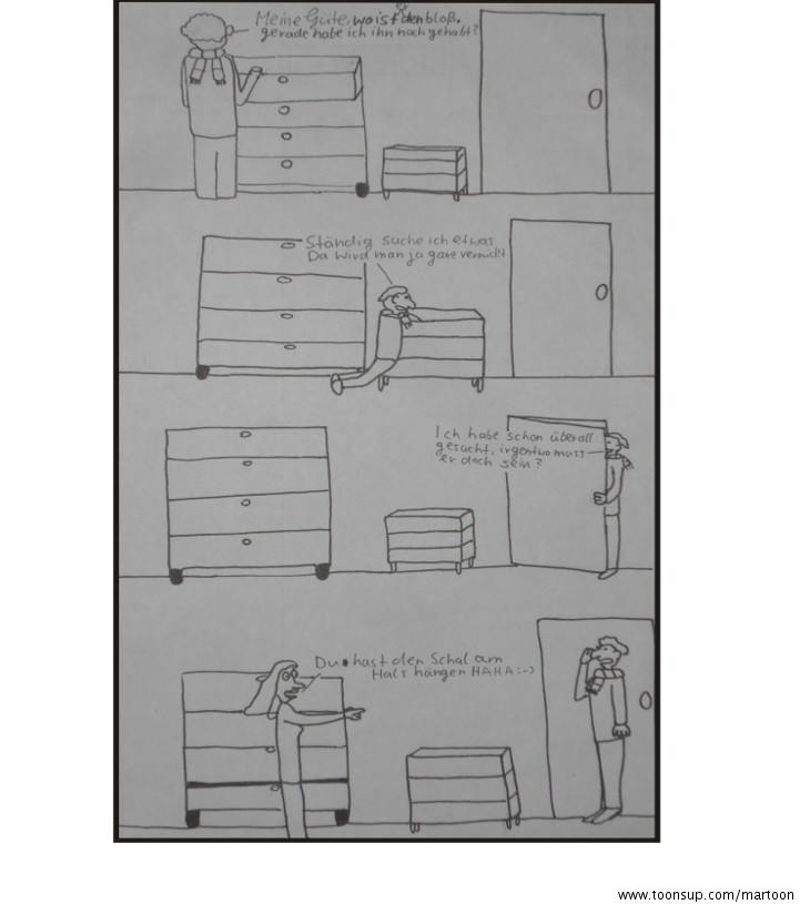 Cartoon: Blödes_suchen 1