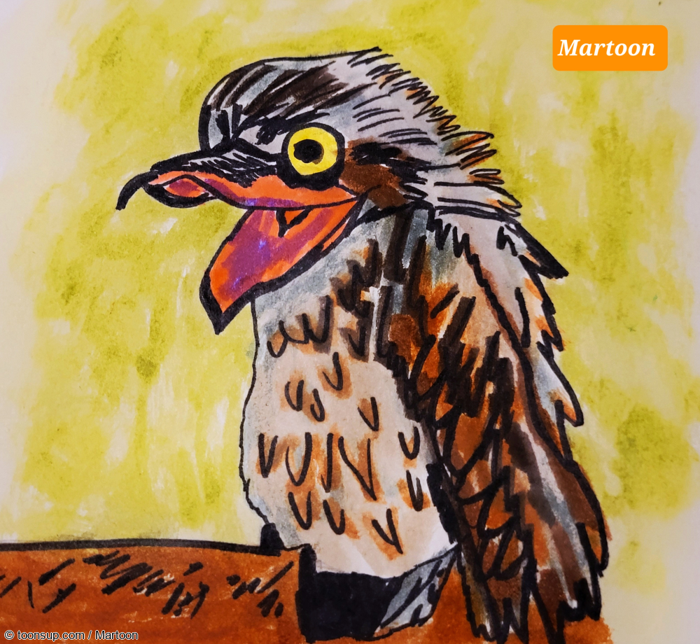 Illustration: Septembird 23 - Tag 1 - Vogel:Potoo 1