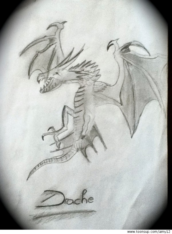 Cartoon: Mal eine Skizze von nem Drachen ^^ 1