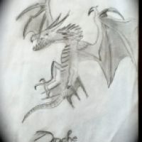 Mal eine Skizze von nem Drachen ^^