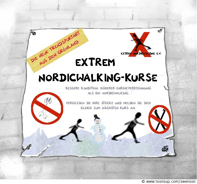 Cartoon: Exrem-Nordicwalking 2 1