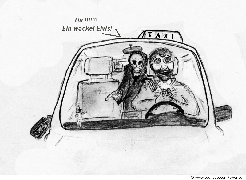 Cartoon: Wackel Elvis 1