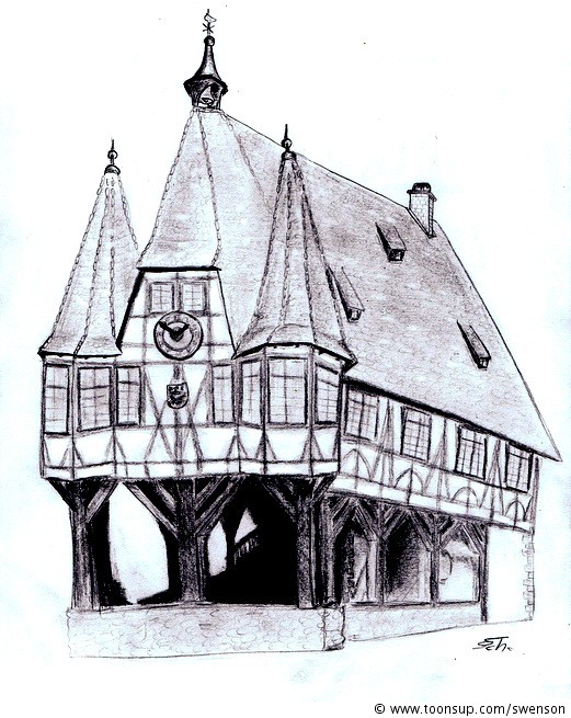 Illustration: Michelstädter Rathaus 1