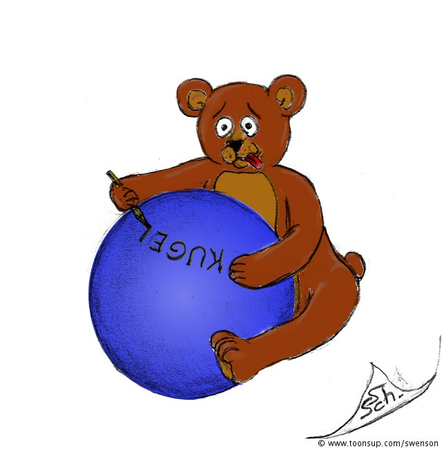 Illustration: Kugel-Schreib-Bär 1