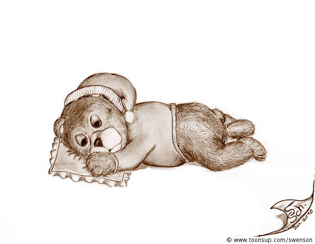 Illustration: Schnarchbärchen 1