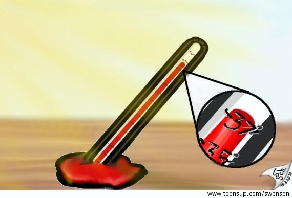Illustration: Scheiß warm heut 1