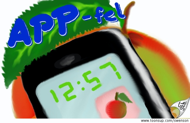 Cartoon: App-fel 1